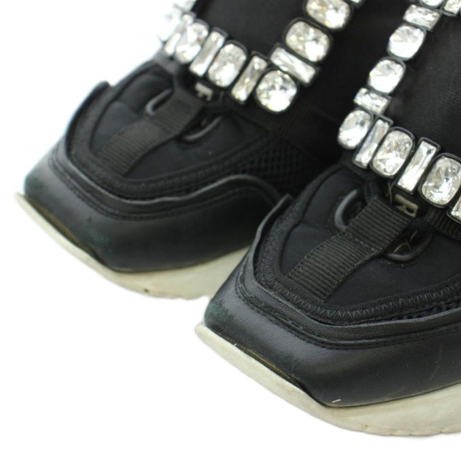 ロジェヴィヴィエ ROGER VIVIER VIV GO スニーカー 37 24cm 黒