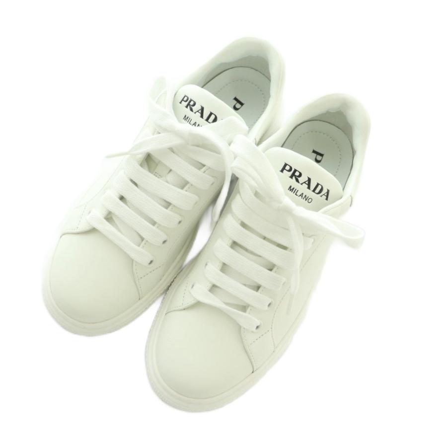 PRADA（プラダ） スニーカー シューズ レザー 36 23.0cm 白 1E621M /MI 