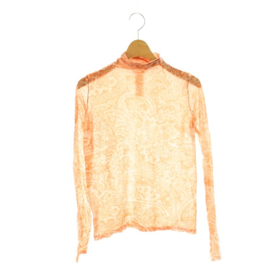 アクネ ストゥディオズ ペイズリー柄 ハイネックカットソー Tシャツ S アクネ ストゥディオズ Acne Studios ペイズリー柄 ハイネック