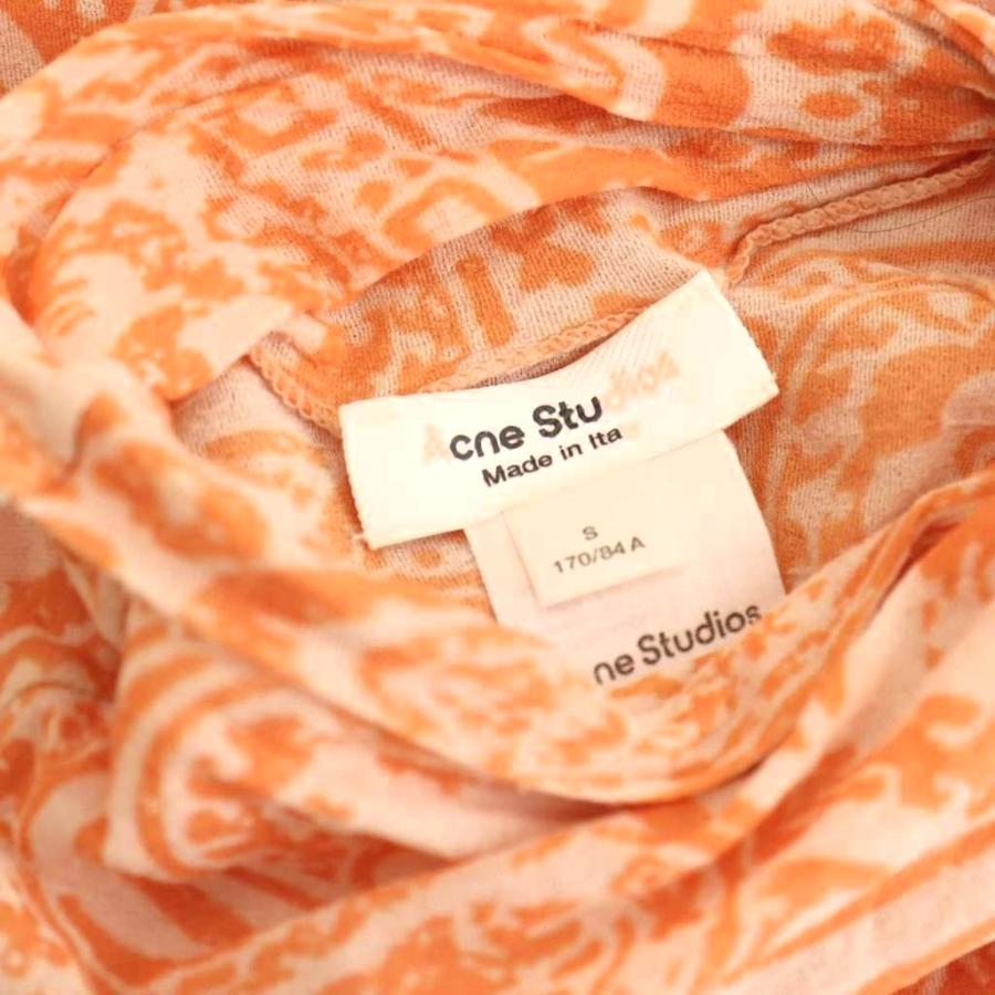 アクネ ストゥディオズ ペイズリー柄 ハイネックカットソー Tシャツ S アクネ ストゥディオズ Acne Studios ペイズリー柄 ハイネック