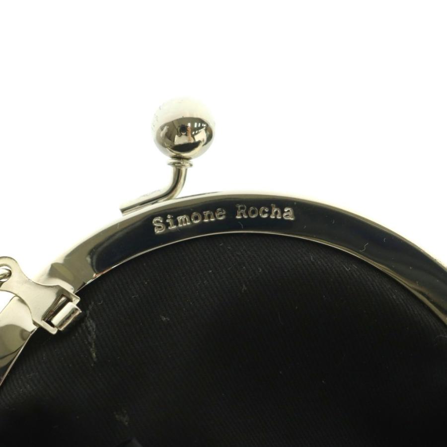シモーネロシャ Simone Rocha がま口バッグ ショルダーバッグ パールチェーン 黒 /MI ■OS レディース_7