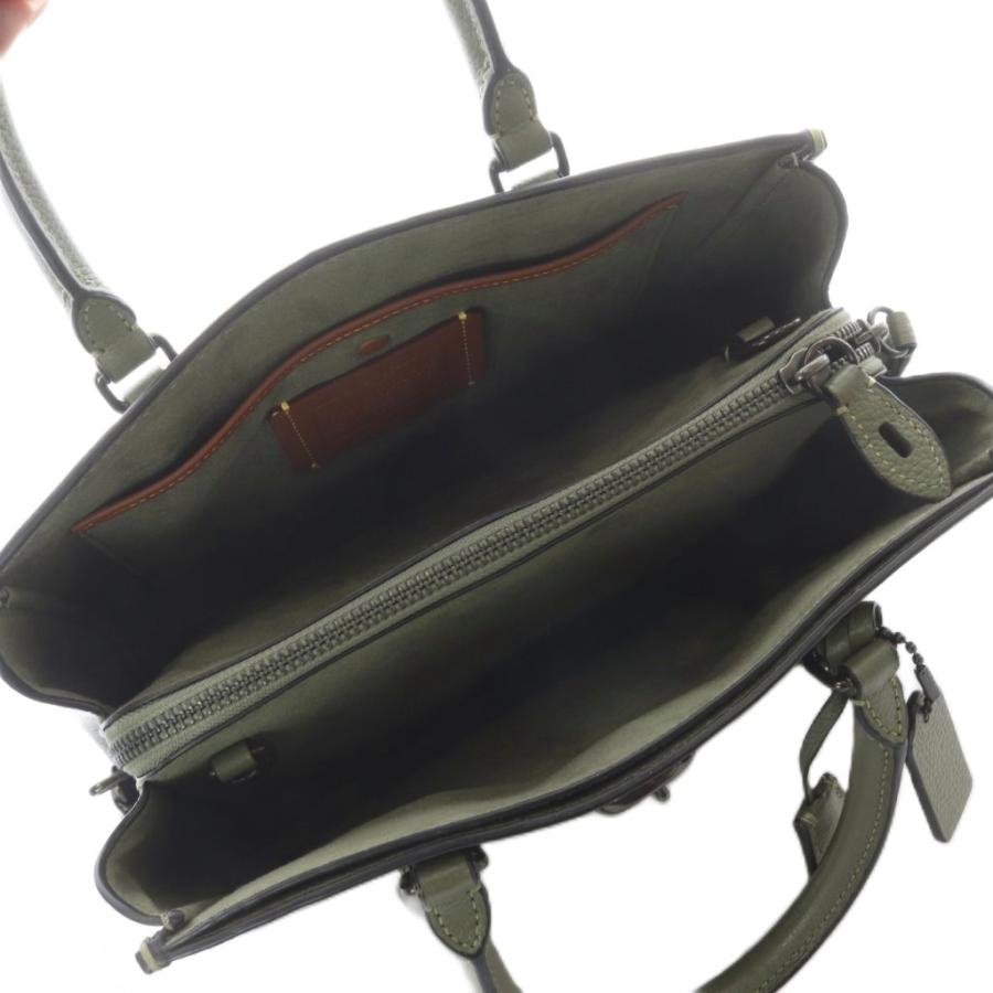 【極美品】コーチ タイラー キャリーオール28 2way バッグ カーキ 肩掛け COACH（コーチ） ブルック キャリーオール 28 2WAYバッグ ショルダー
