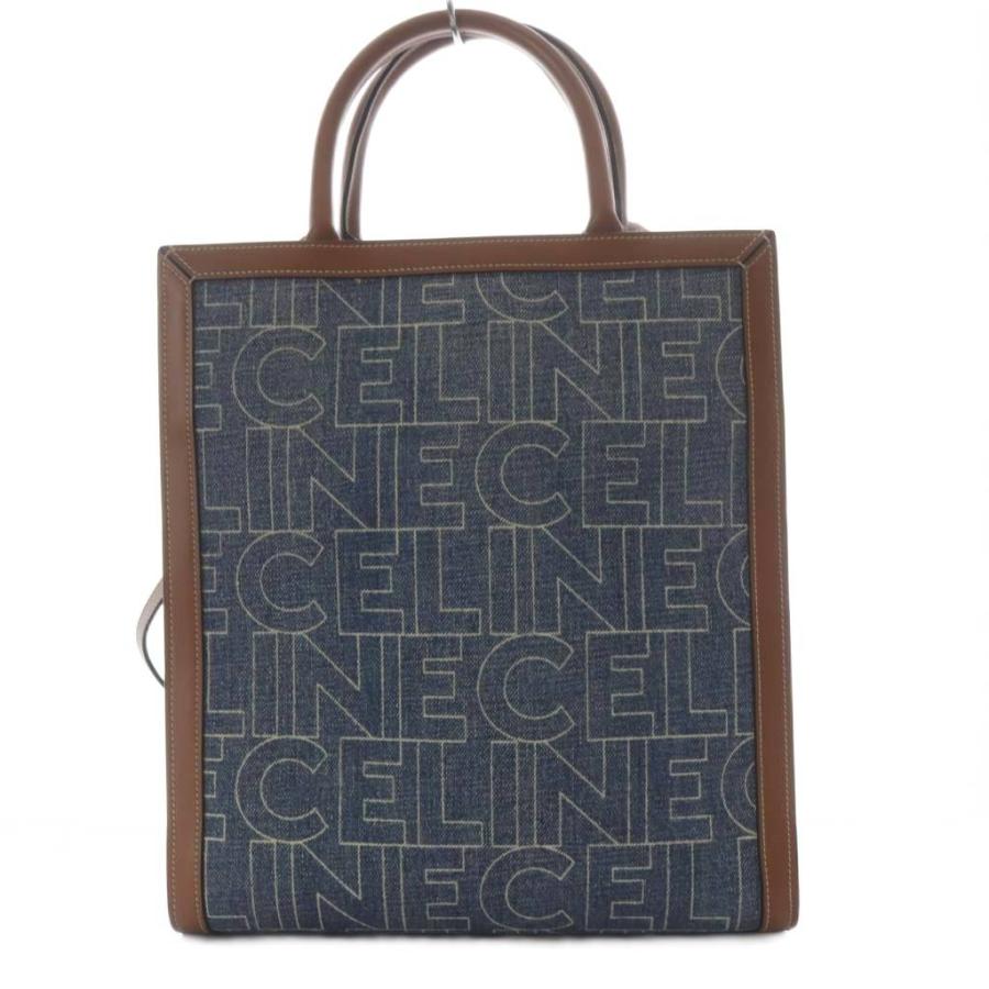 CELINE（セリーヌ） スモール バーティカル カバ デニム レザー 2WAY