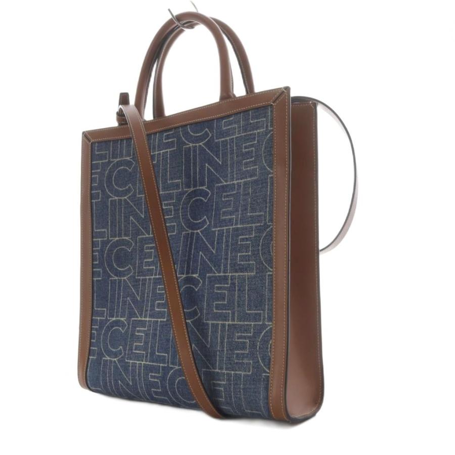 CELINE（セリーヌ） スモール バーティカル カバ デニム レザー 2WAY