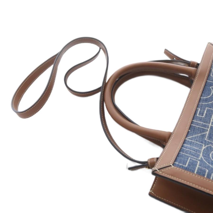 CELINE（セリーヌ） スモール バーティカル カバ デニム レザー 2WAY