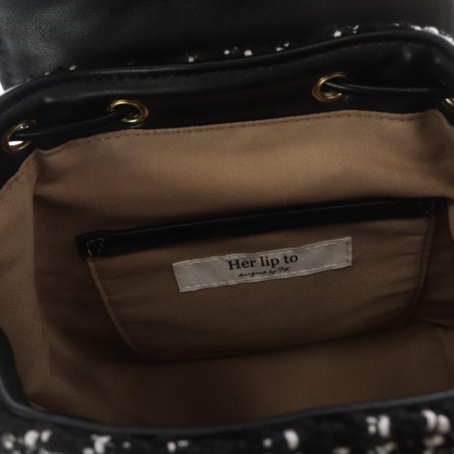 Her lip to ハーリップトゥ Her lip to Herlip to Tweed Mini Backpack