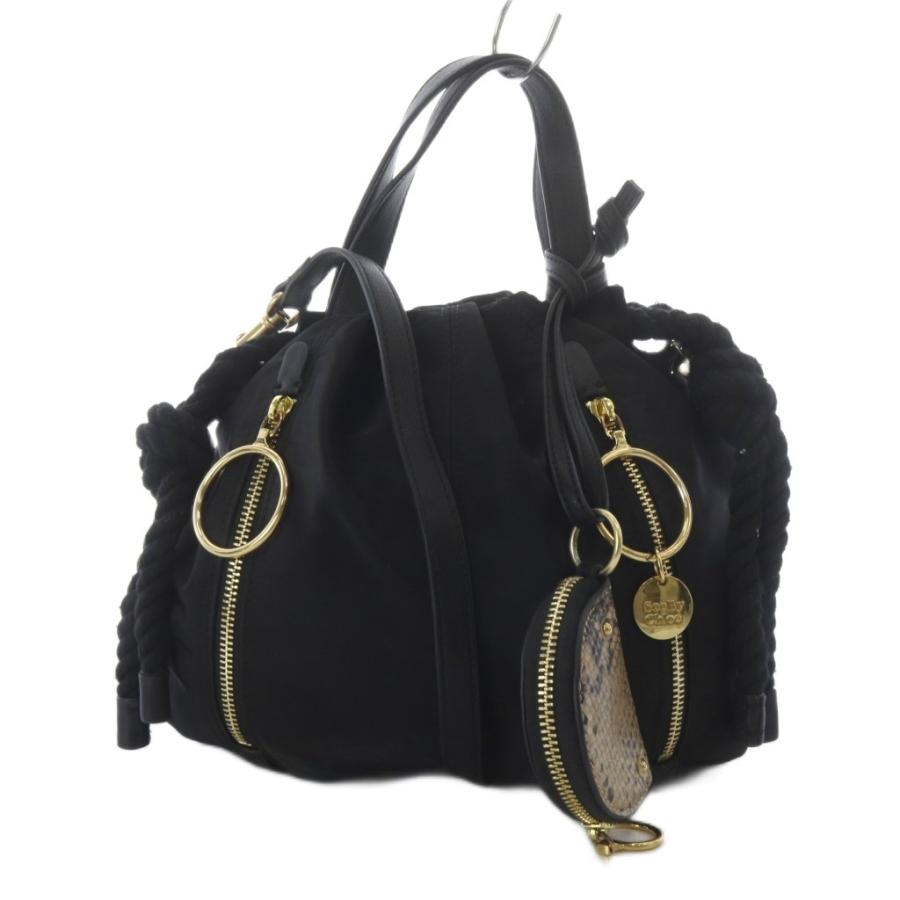 シーバイクロエ SEE BY CHLOE FLO トートバッグ ショルダーバッグ 2way ナイロン ブラック /YO11 レディース | SEE BY CHLOE