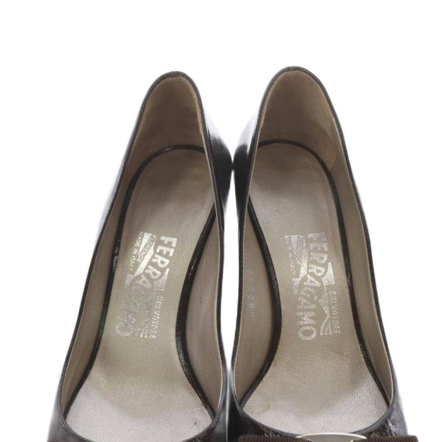 美品✨ Ferragamoサルヴァトーレフェラガモ オープントゥ パンプス 24