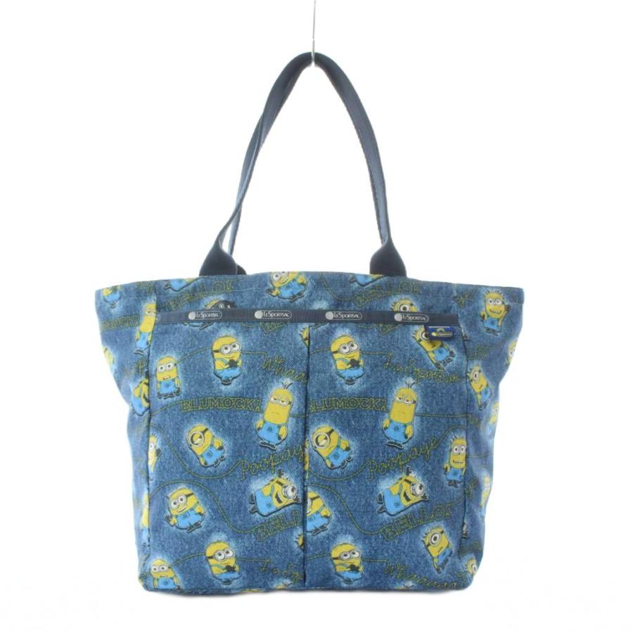 LeSportsac（レスポートサック） × ミニオンズ トートバッグ 水色 黄色 
