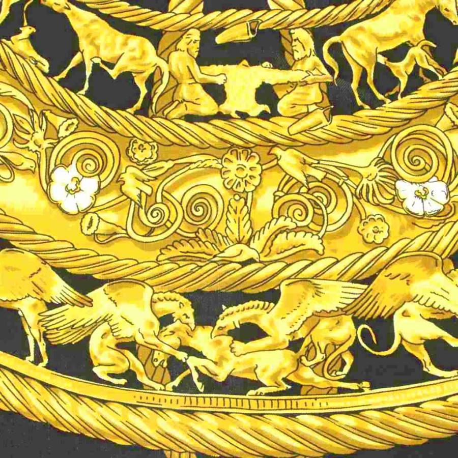 HERMES（エルメス） カレ90 LES CAVALIERS DOR 黄金の騎士 スカーフ