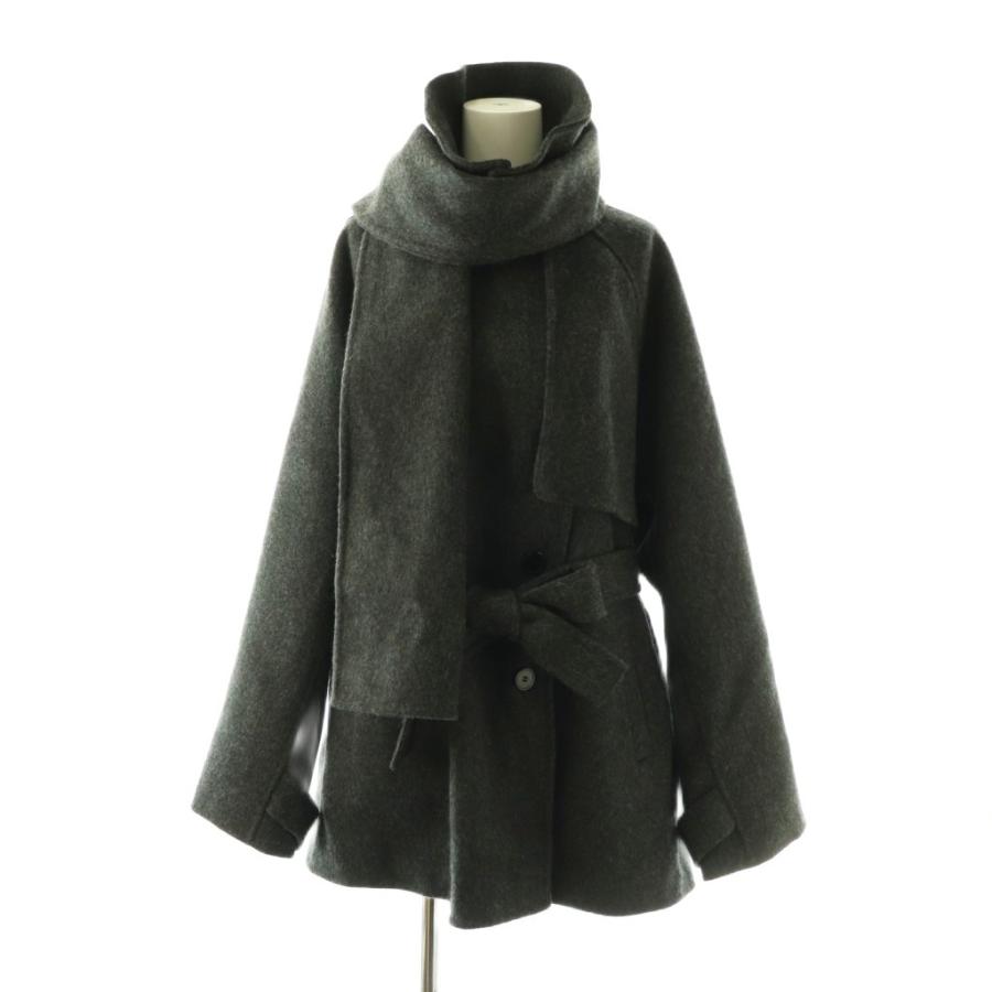 スナイデル【HIGH QUALITY】スカーフ付きウールミドルコート SNIDEL（スナイデル） SNIDEL 25AW 【HIGH QUALITY】スカーフ付き