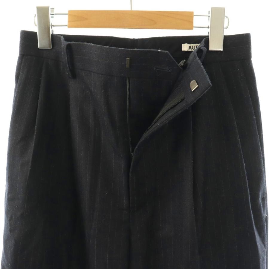 オーラリー AURALEE Wool Flannel Stripe Slacks ウールフリンネル