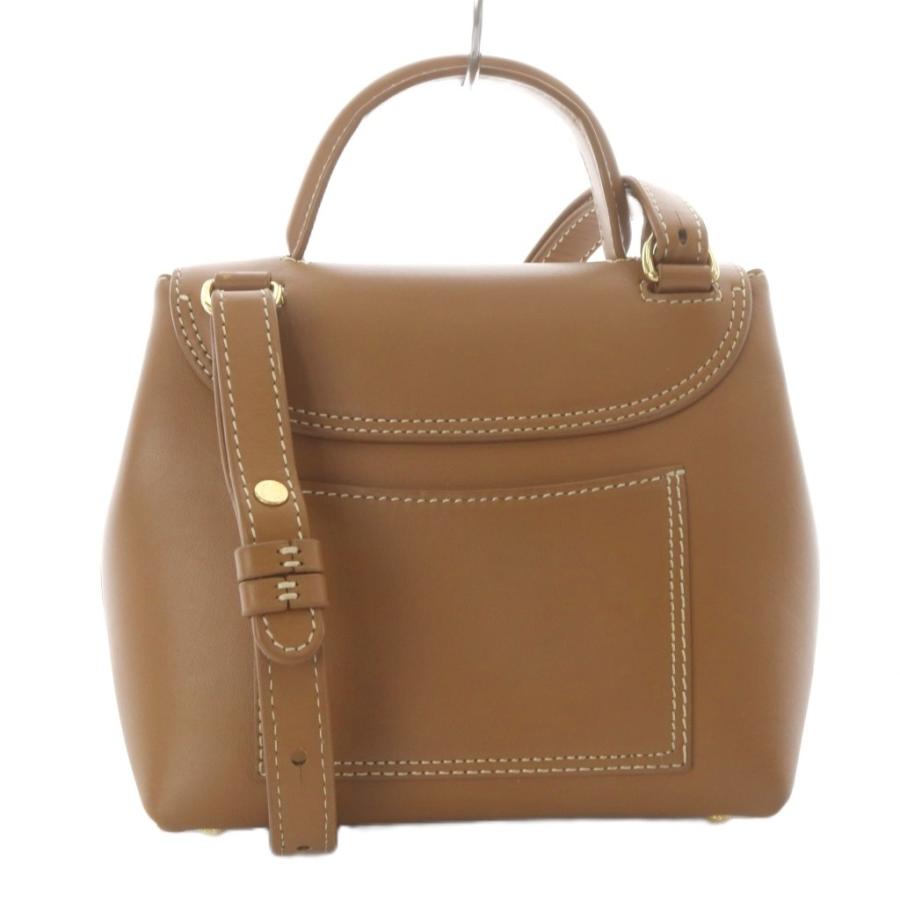 Polene ポレーヌ Numero Un Nano レザー 2WAY ハンド ショルダーバッグ ブラウン Polene ポレーヌ Numero Un Nano レザー 2WAY ハンド ショルダーバッグ