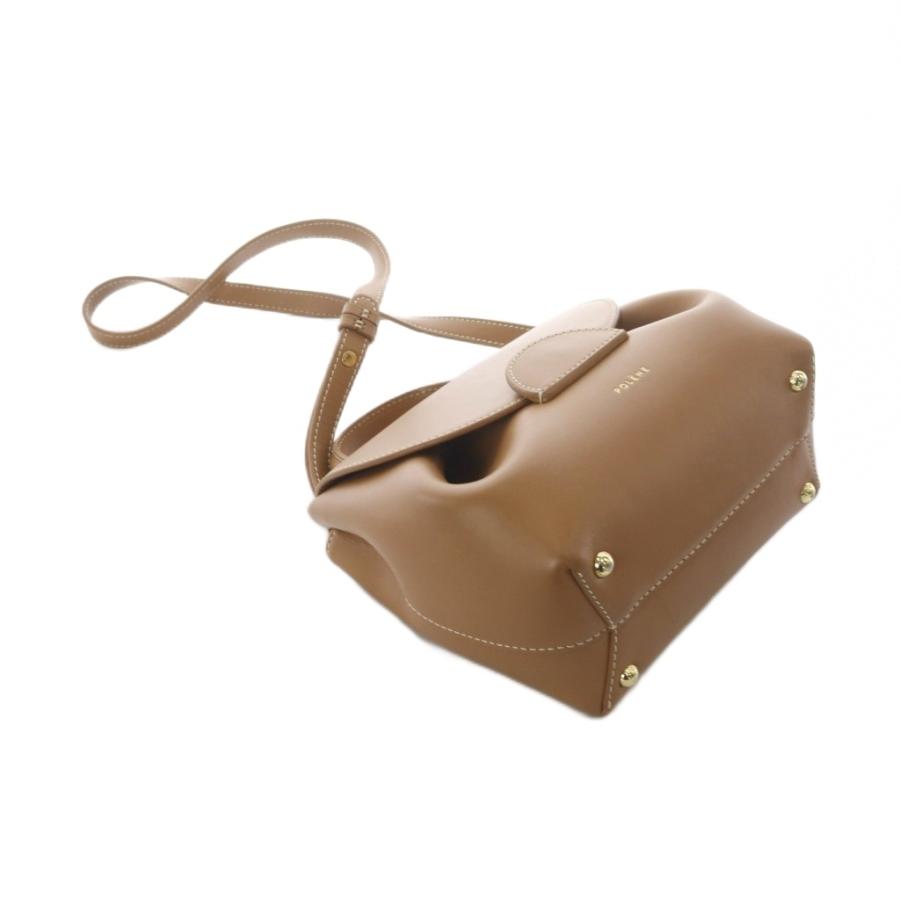 Polene ポレーヌ Numero Un Nano レザー 2WAY ハンド ショルダーバッグ ブラウン Polene ポレーヌ Numero Un Nano レザー 2WAY ハンド ショルダーバッグ