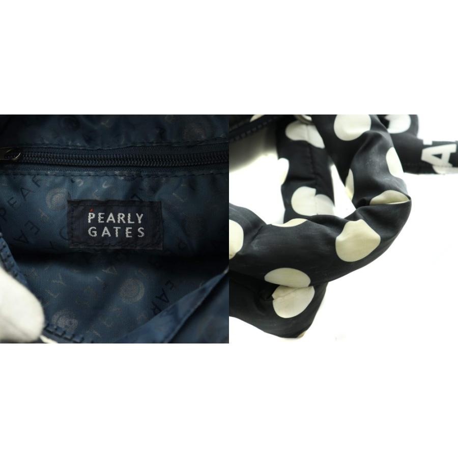 パーリーゲイツ PEARLY GATES ロゴ×ドット柄 中綿 カートバッグ トート