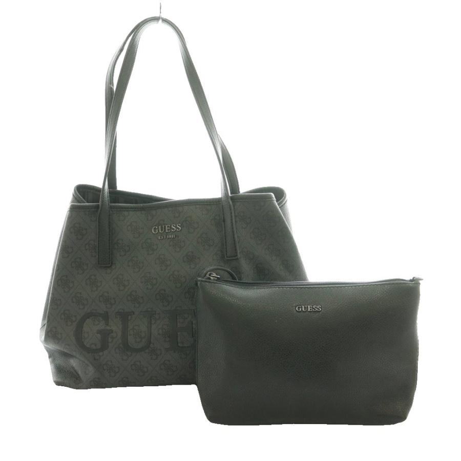 ゲス GUESS トートバッグ ポーチ付き 黒 ブラック /SS □OS レディース 