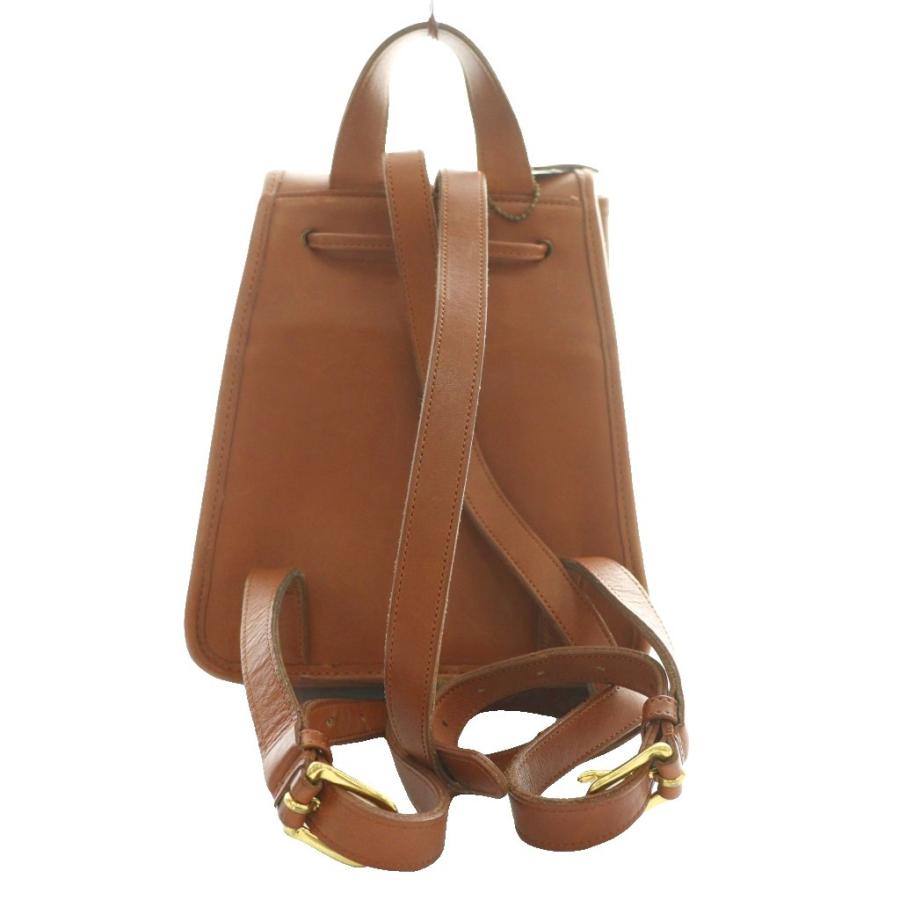 COACH（コーチ） オールド Old レザーリュックサック デイパック 茶