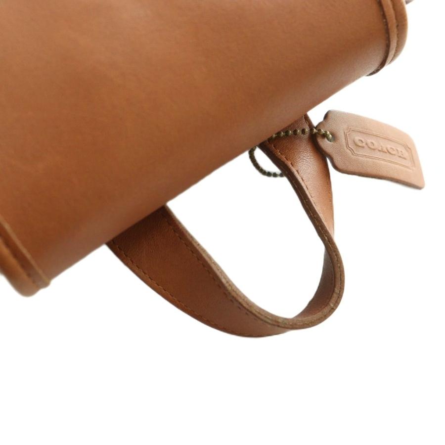 COACH（コーチ） オールド Old レザーリュックサック デイパック 茶