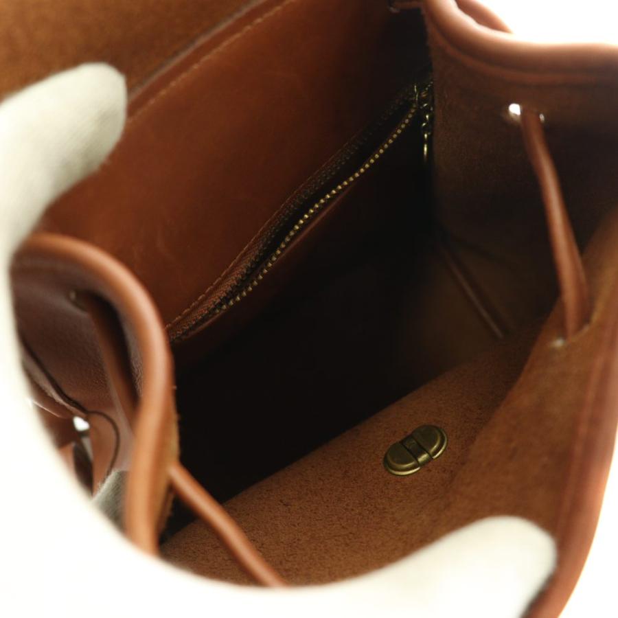 COACH（コーチ） オールド Old レザーリュックサック デイパック 茶