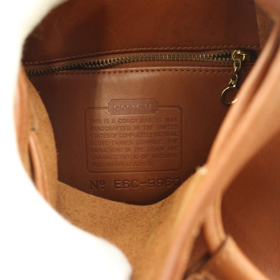 COACH（コーチ） オールド Old レザーリュックサック デイパック 茶