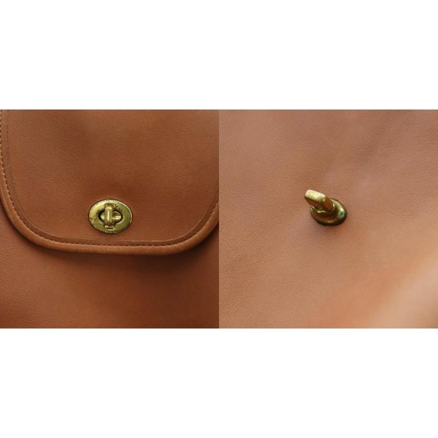 COACH（コーチ） オールド Old レザーリュックサック デイパック 茶