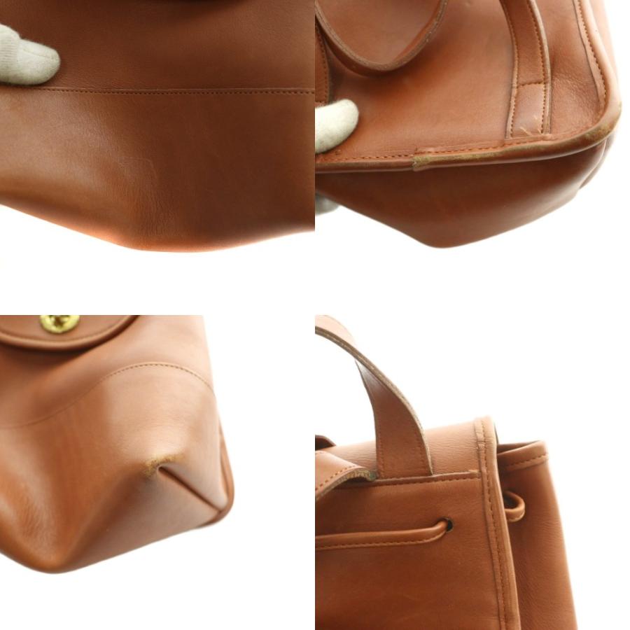 COACH（コーチ） オールド Old レザーリュックサック デイパック 茶