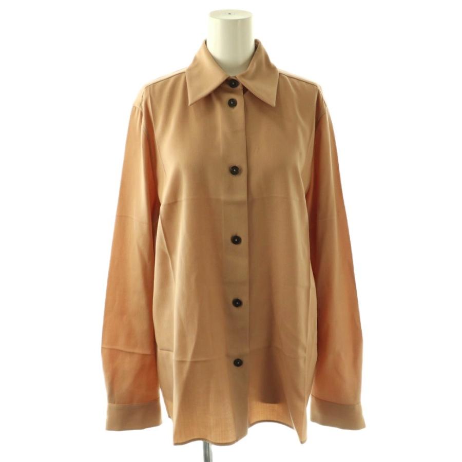 ジルサンダー 24SS J04DL0004 ウールシャツ 長袖 34 ベージュ ジルサンダー JIL SANDER 24SS J04DL0004 ウールシャツ 長袖 34