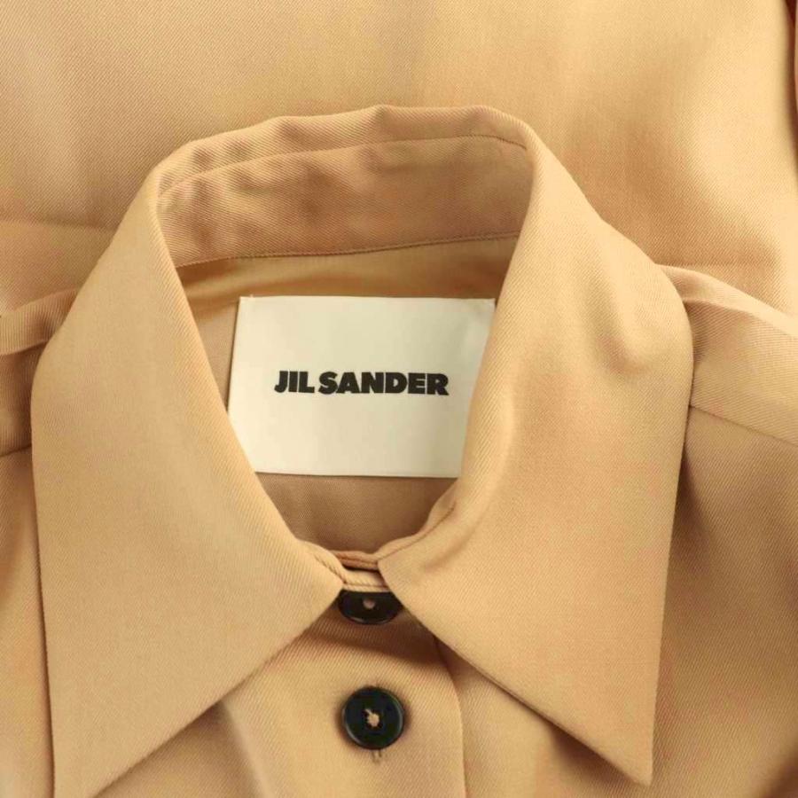 ジルサンダー 24SS J04DL0004 ウールシャツ 長袖 34 ベージュ ジルサンダー JIL SANDER 24SS J04DL0004 ウールシャツ 長袖 34