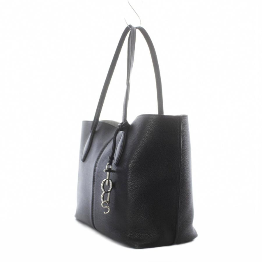 TOD's ジョイ　トートバッグ ブラック　レザー トッズ TOD'S JOY ジョイ トートバッグ レザー 黒 ブラック チャーム付