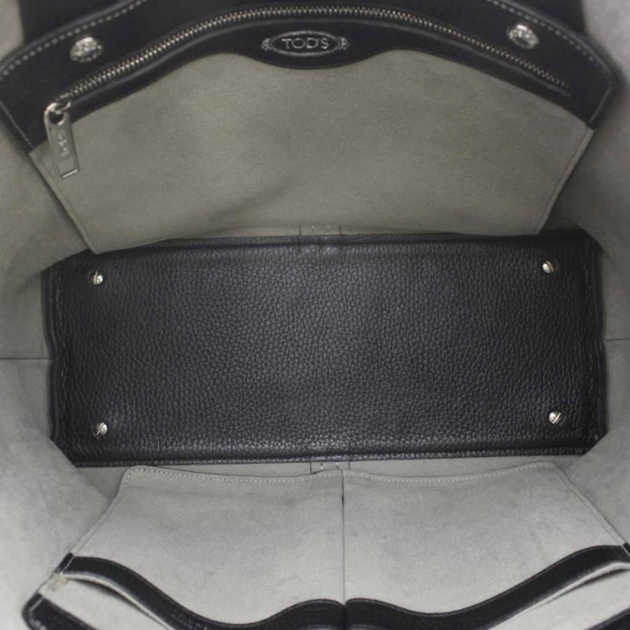トッズ TOD'S JOY ジョイ トートバッグ レザー 黒 ブラック チャーム付