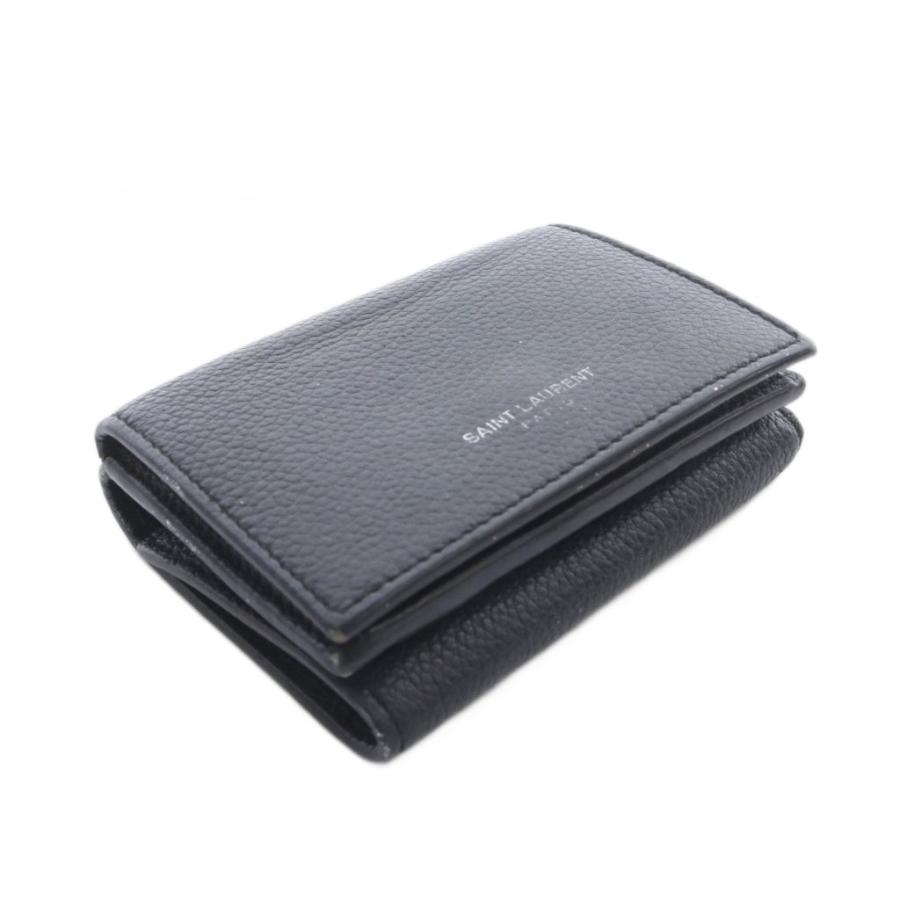 サンローラン パリ SAINT LAURENT PARIS タイニーウォレット 三つ折り