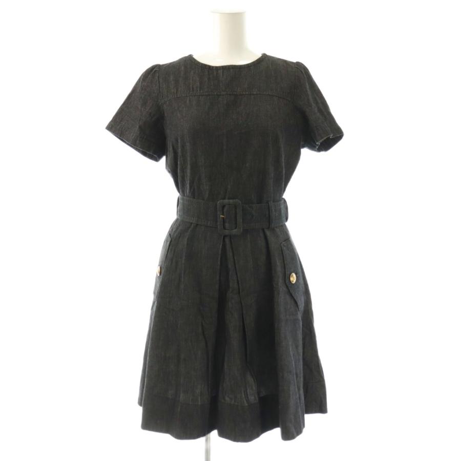 【美品】BURBERRY BLUE LABEL デニムワンピース 36 半袖 BURBERRY BLUE LABEL（バーバリーブルーレーベル） 半袖 デニム