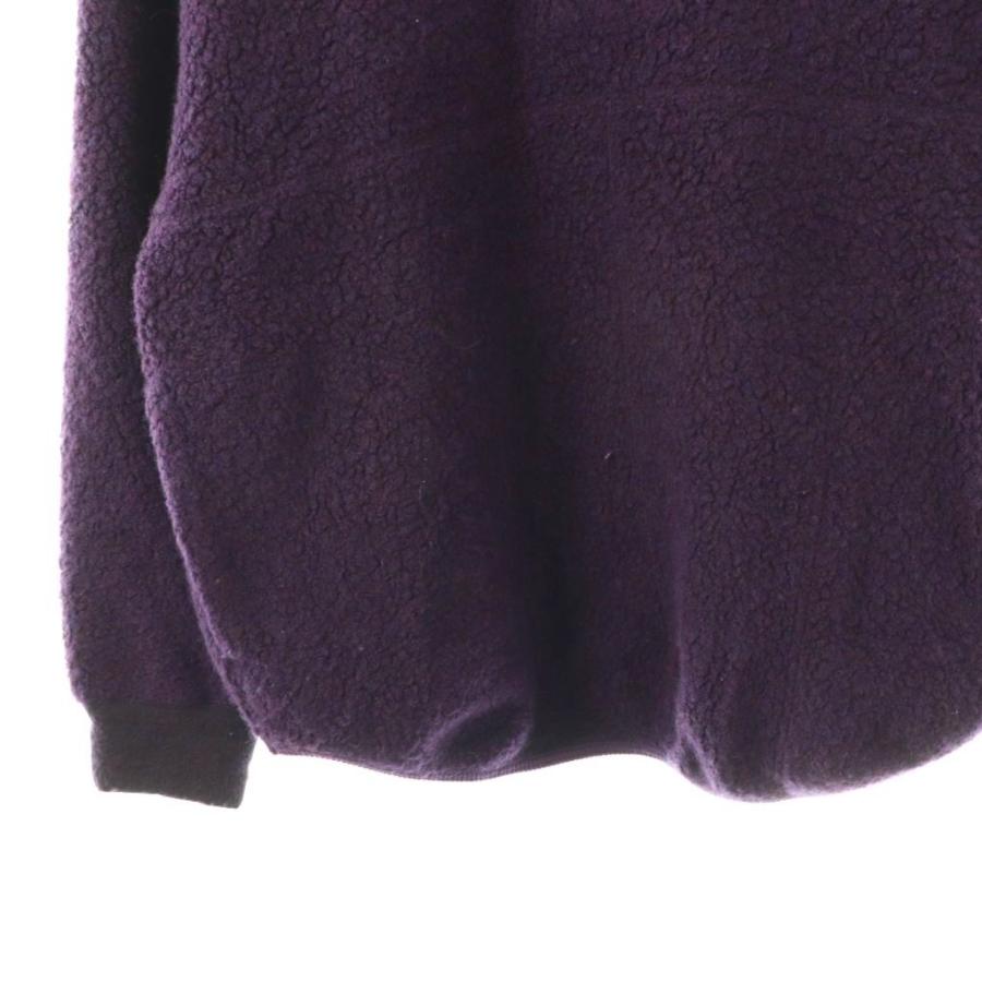 ロンハーマン Ron Herman RHC 25AW ウールボアハーフジッププルオーバー スウェット 長袖 XS 紫 /NR ■OS レディース_3
