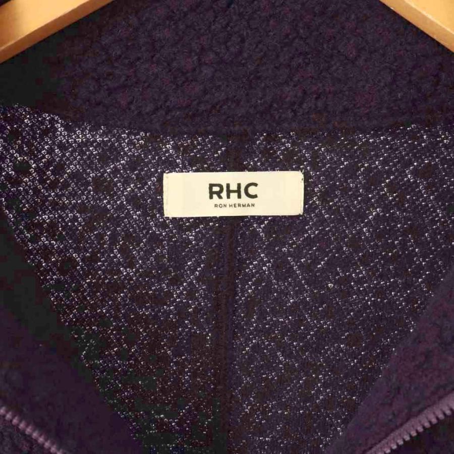 ロンハーマン Ron Herman RHC 25AW ウールボアハーフジッププルオーバー スウェット 長袖 XS 紫 /NR ■OS レディース_4