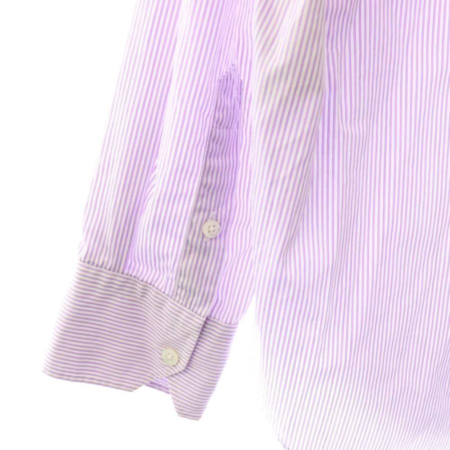 オムガールズ 70s POCKET ストライプ シャツ S パープル オムガールズ Homme Girls 70s POCKET SHIRT ストライプ シャツ S