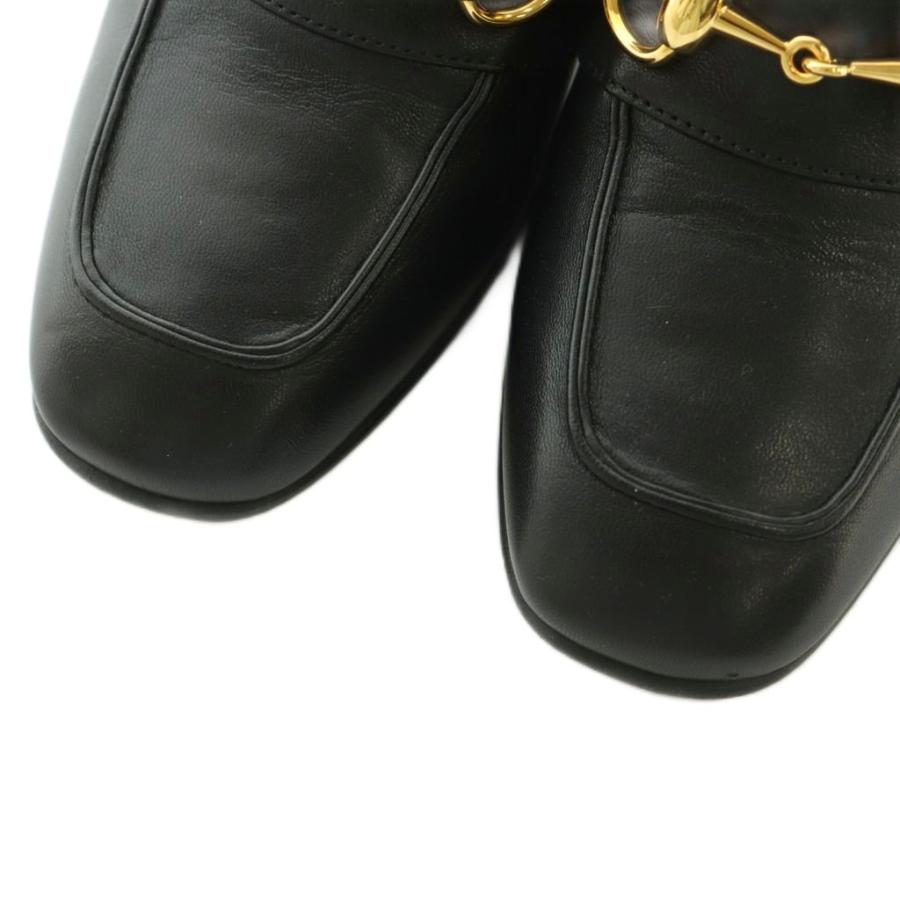 GUCCI（グッチ） ホースビット ヒールローファー モカシン スクエア