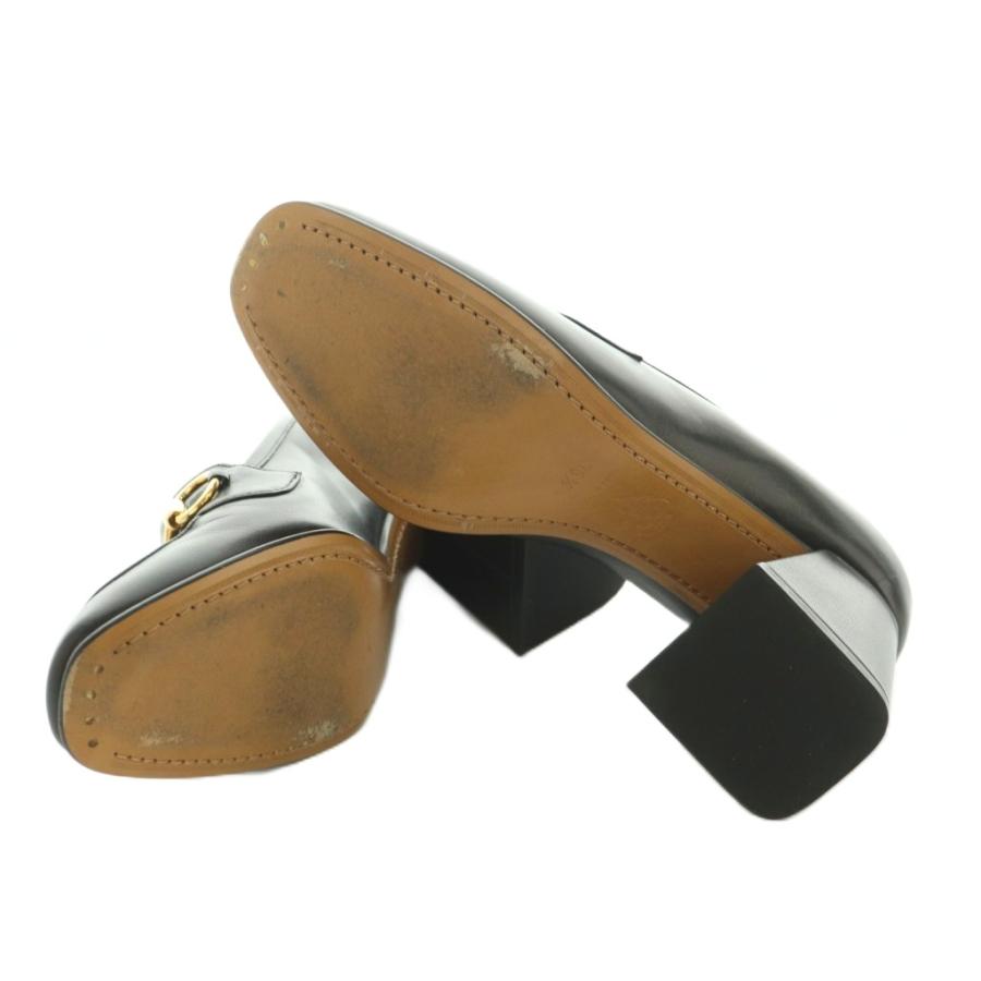 GUCCI（グッチ） ホースビット ヒールローファー モカシン スクエア
