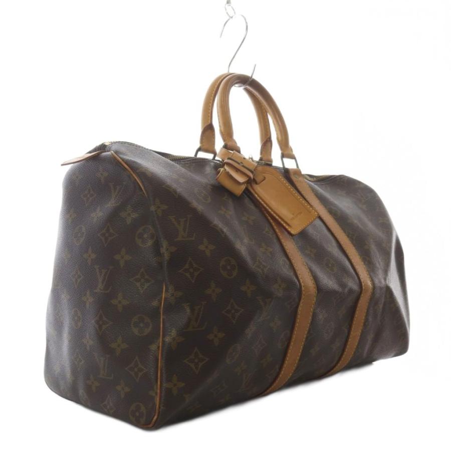 ルイヴィトン LOUIS VUITTON モノグラム キーポル45 ボストンバッグ ハンドバッグ 南京錠付き ブラウン M41428_4