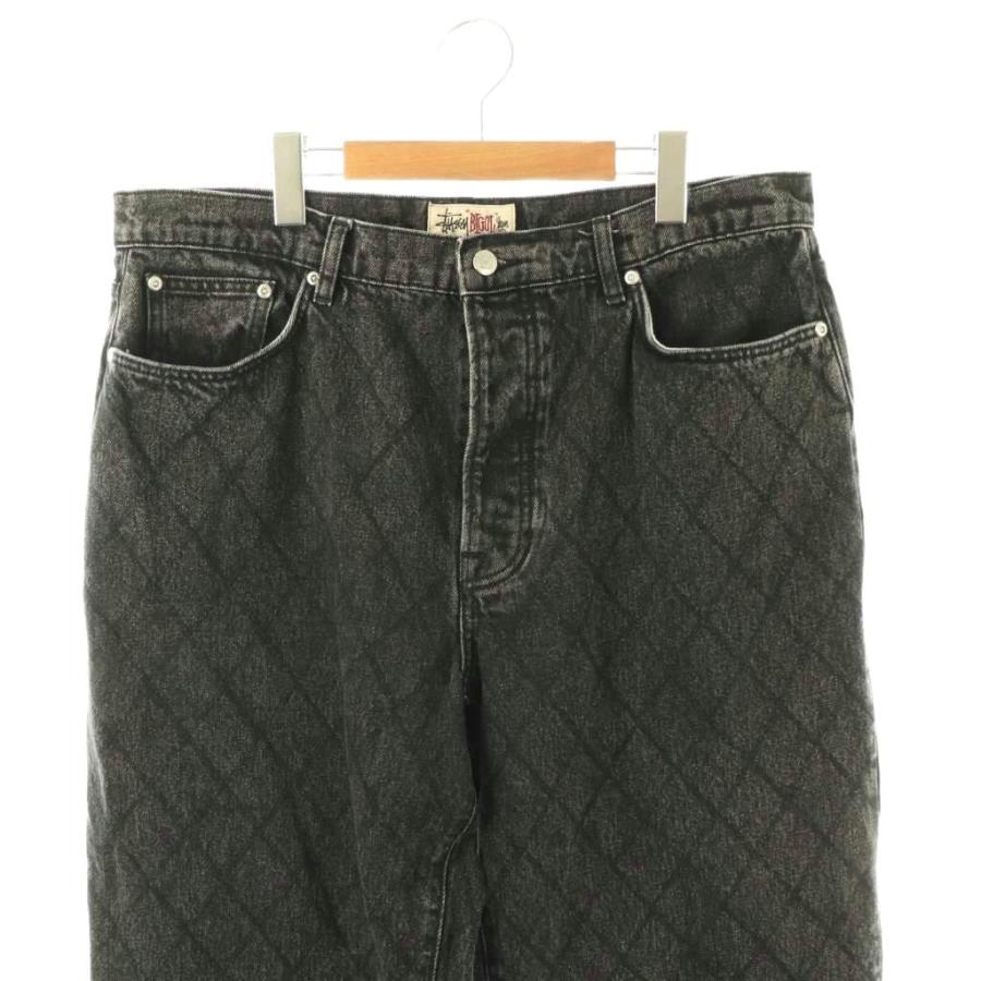 ステューシー STUSSY BIG OL JWAN QUILTED DENIM デニムパンツ ジーンズ ワイド ボタンフライ 34 ブラック /ES ■OS ■AD メンズ_2