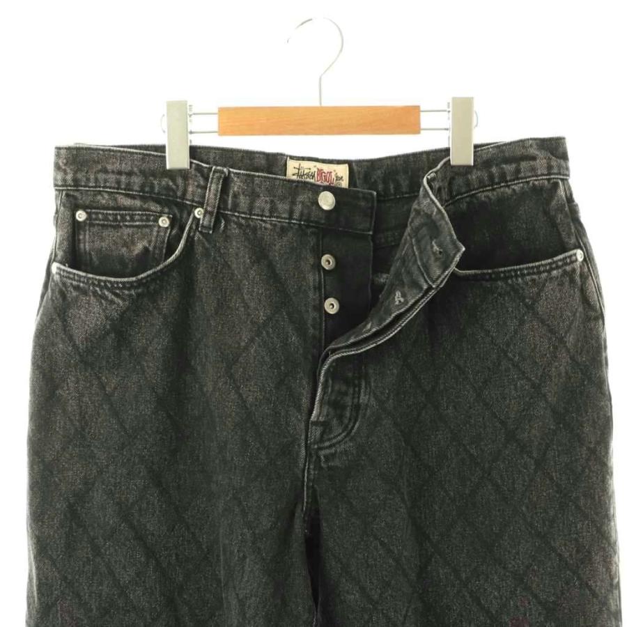 ステューシー STUSSY BIG OL JWAN QUILTED DENIM デニムパンツ ジーンズ ワイド ボタンフライ 34 ブラック /ES ■OS ■AD メンズ_3