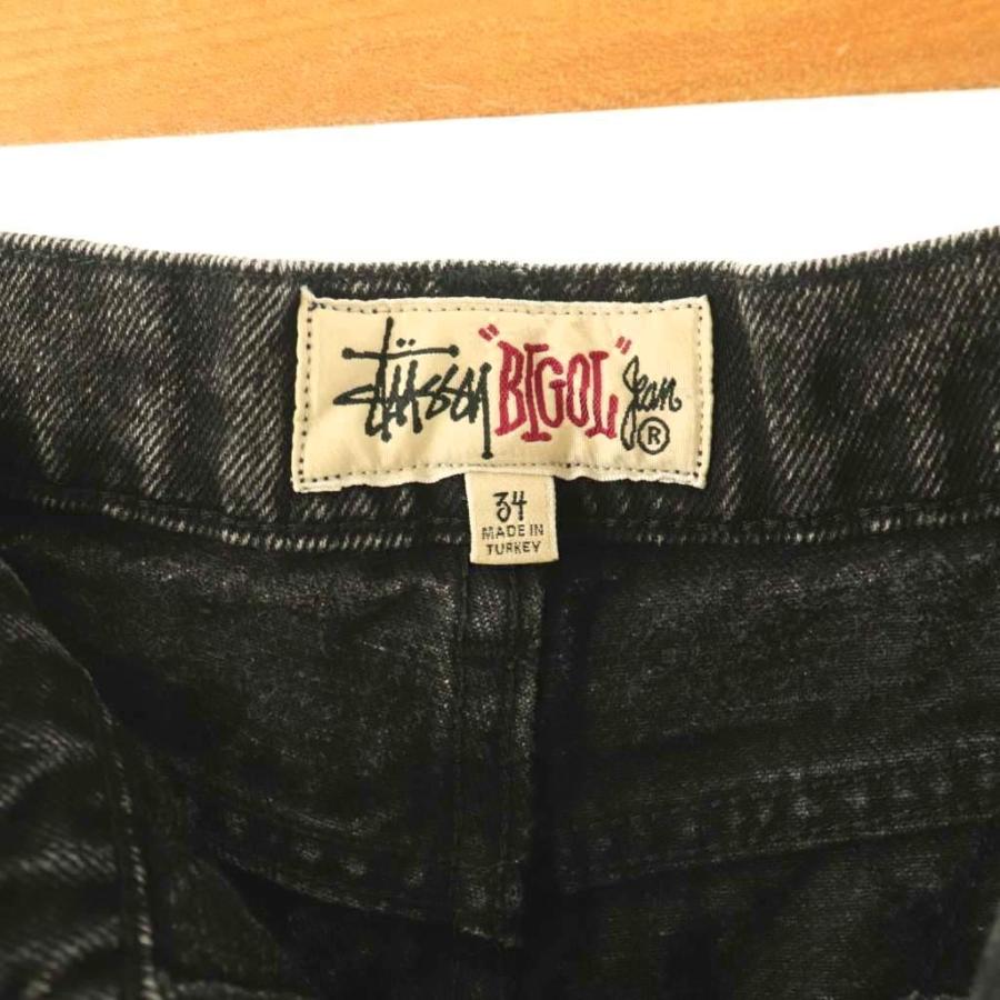 ステューシー STUSSY BIG OL JWAN QUILTED DENIM デニムパンツ ジーンズ ワイド ボタンフライ 34 ブラック /ES ■OS ■AD メンズ_6