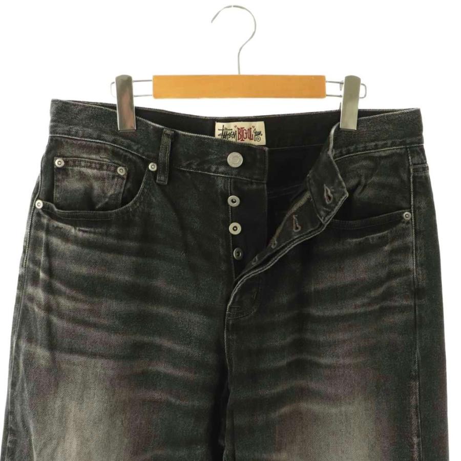 ステューシー STUSSY BIG OL JWAN DENIM デニムパンツ ジーンズ ワイドテーパード ボタンフライ 32 ブラック /ES ■OS ■AD メンズ_3