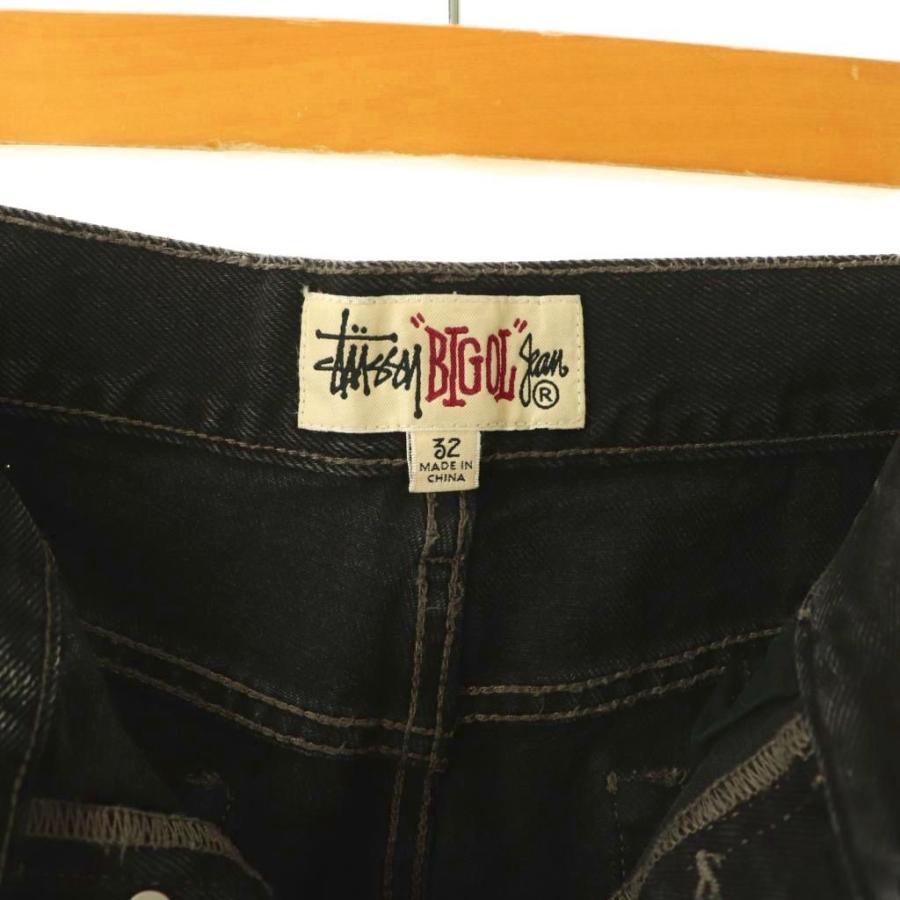 ステューシー STUSSY BIG OL JWAN DENIM デニムパンツ ジーンズ ワイドテーパード ボタンフライ 32 ブラック /ES ■OS ■AD メンズ_6