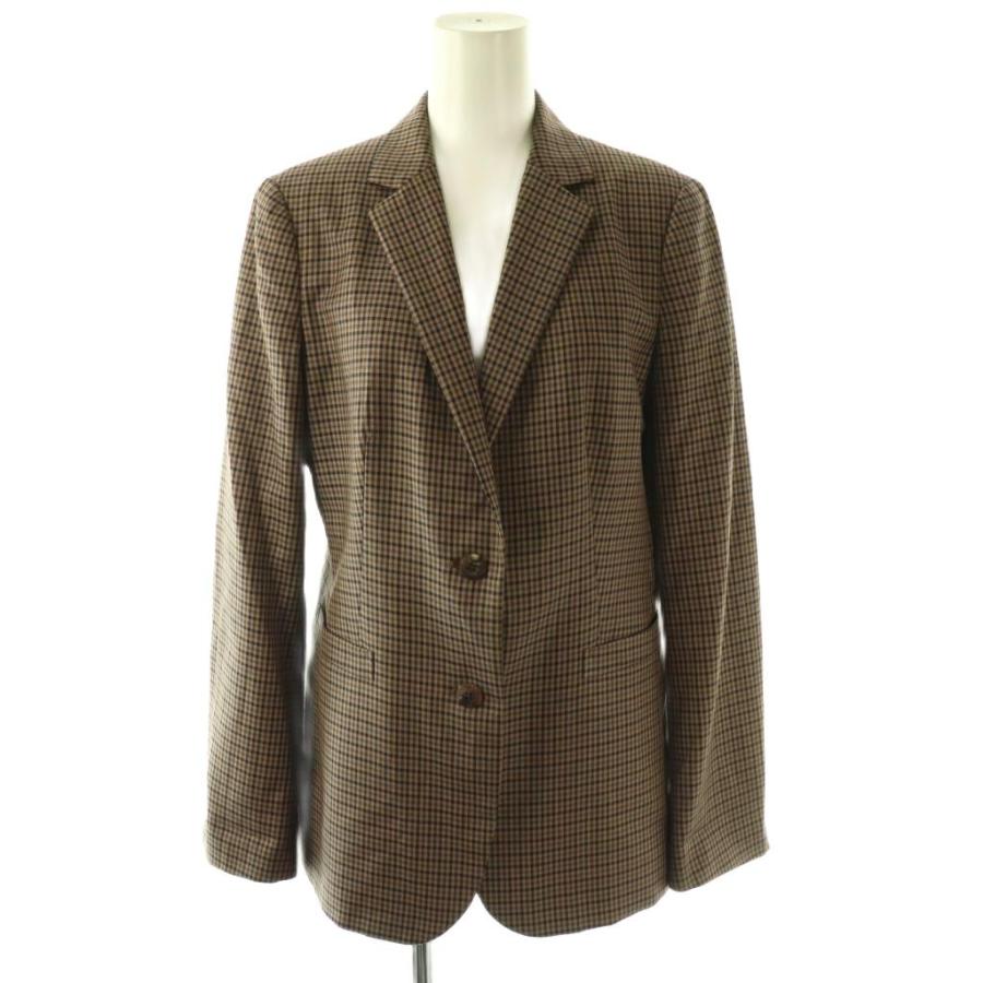 アクアスキュータム AQUASCUTUM チェック柄2Bジャケット テーラード