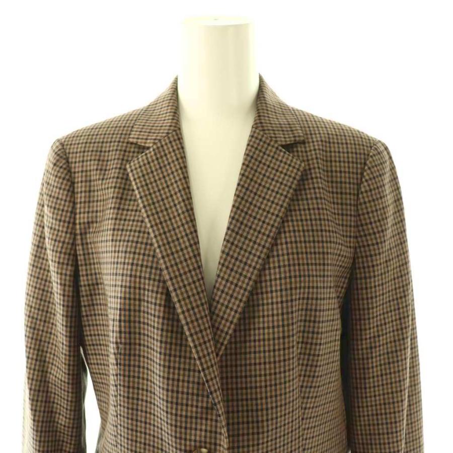 アクアスキュータム AQUASCUTUM チェック柄2Bジャケット テーラード