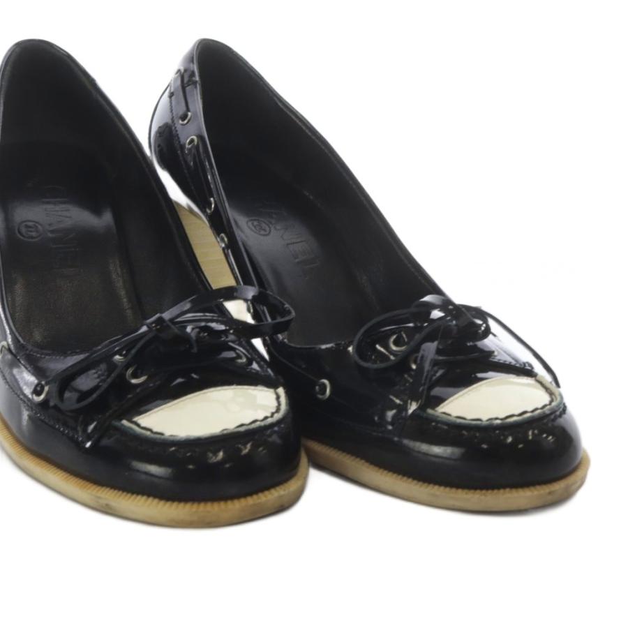 CHANEL（シャネル） パンプス ハイヒール リボンモチーフ エナメル