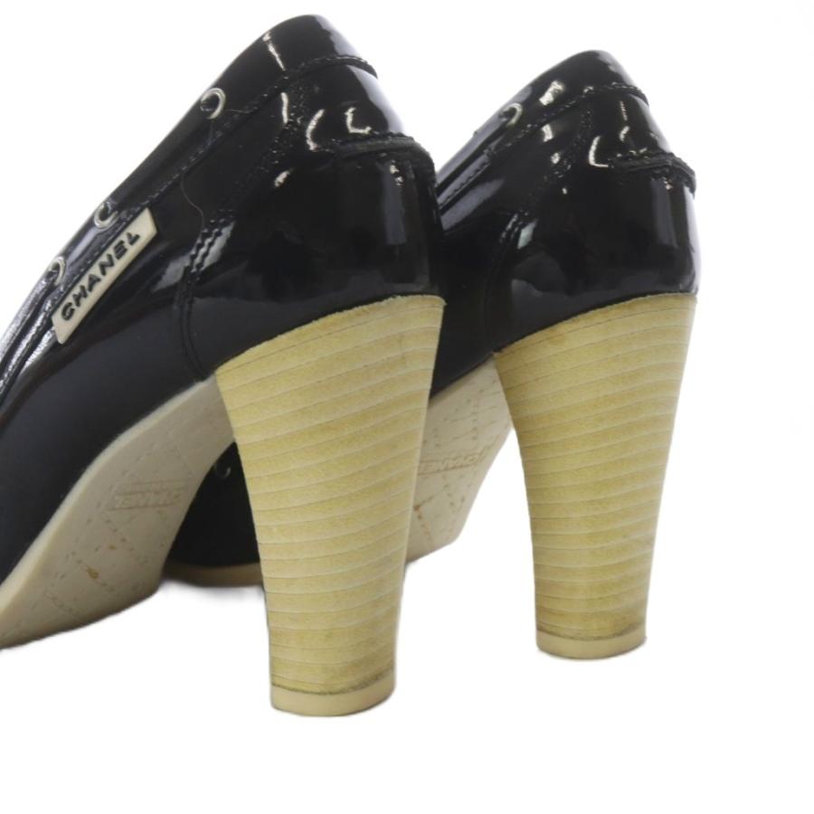 CHANEL（シャネル） パンプス ハイヒール リボンモチーフ エナメル