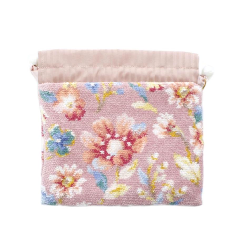 未使用品 フェイラー FEILER ラブリーミー 巾着 ポーチ ピンク 花柄 