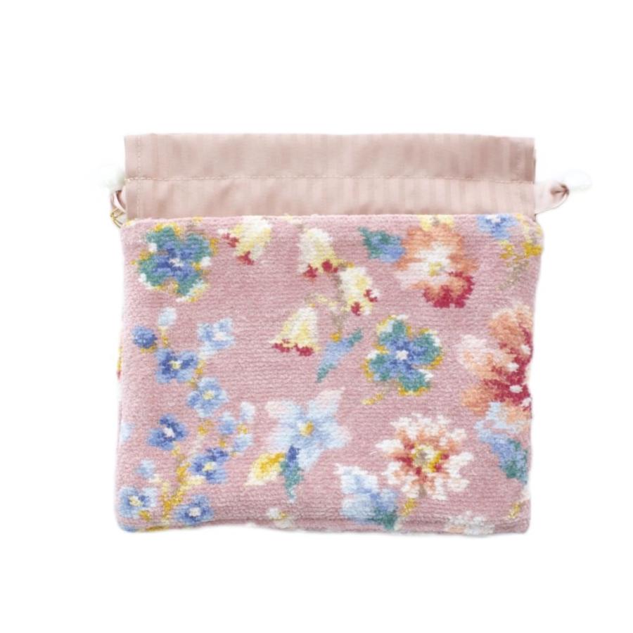 未使用品 フェイラー FEILER ラブリーミー 巾着 ポーチ ピンク 花柄 