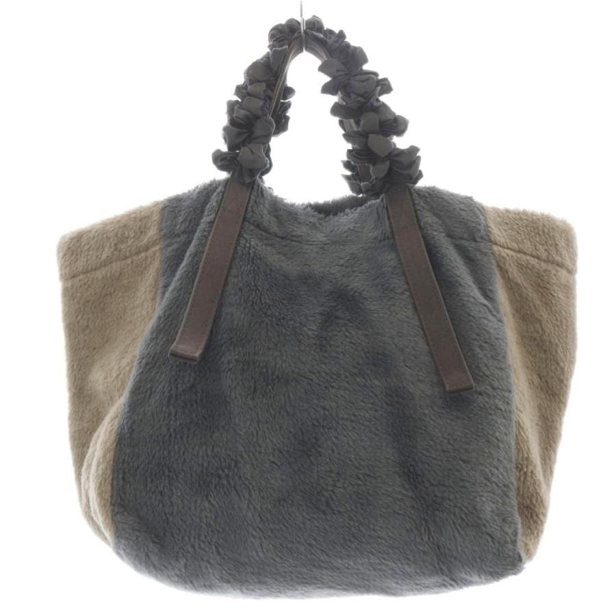 美品 ラドロー ハンドバッグ 巾着バッグ ファー レディース LUDLOW 